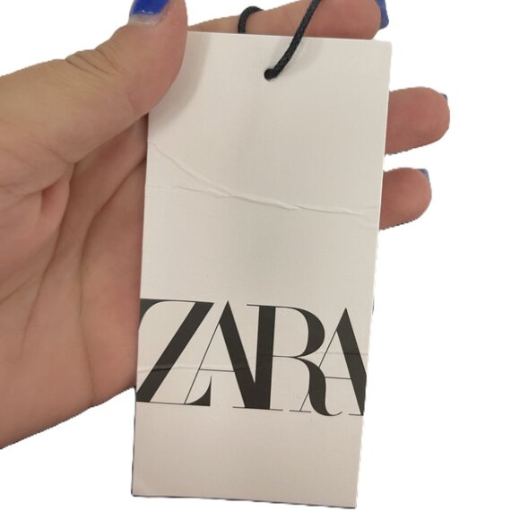 Zara Womens Camisole Top S Black Floral Embellished Beaded Sheer 6895/097 NWT - Picture 8 of 16